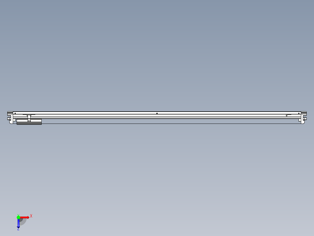 威洛博VL系列直线电机模组-VL14S2-S1650俯视图