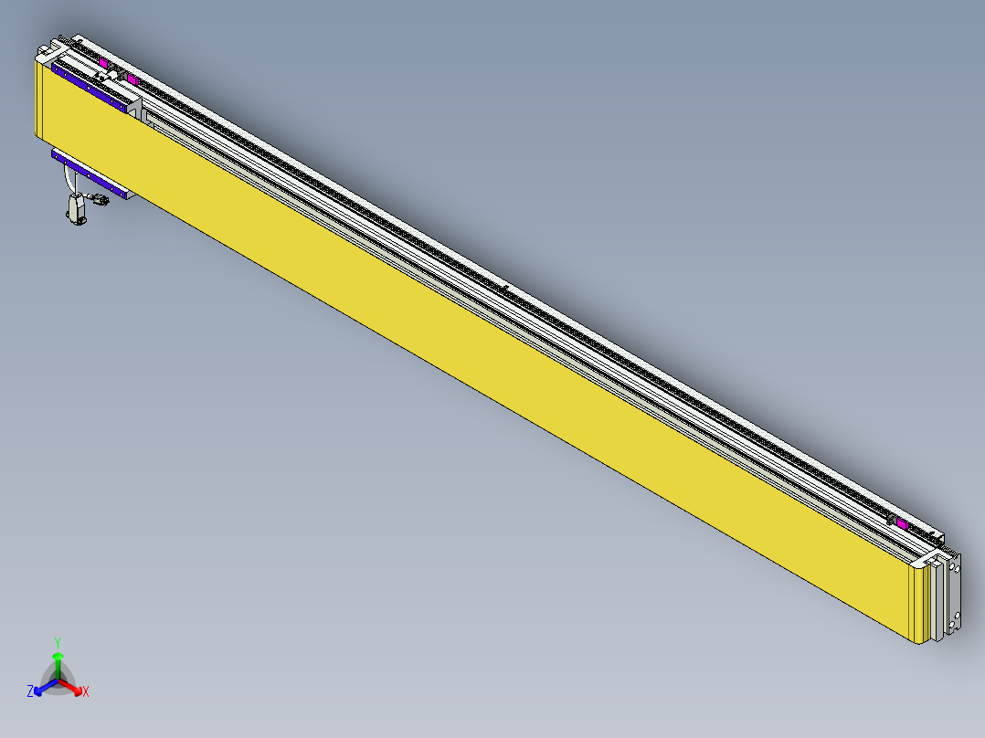 威洛博VL系列直线电机模组-VL14S2-S1650正等轴测图