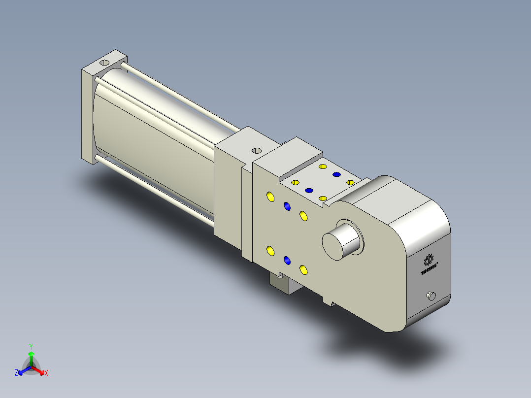 德克斯TUNKERS气缸数模KS_80_2_A00_T08_135GRAD主视图