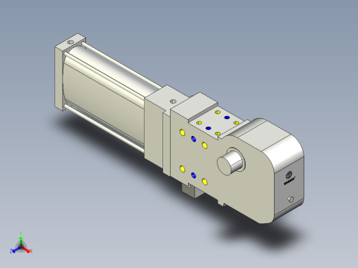 德克斯TUNKERS气缸数模KS_80_2_A00_T08_135GRAD