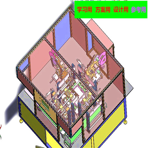 电池贴侧胶机3D图纸 非标自动化设备3D图纸3D模型缩略图