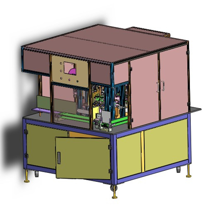 电池贴侧胶机3D图纸 非标自动化设备3D图纸3D模型