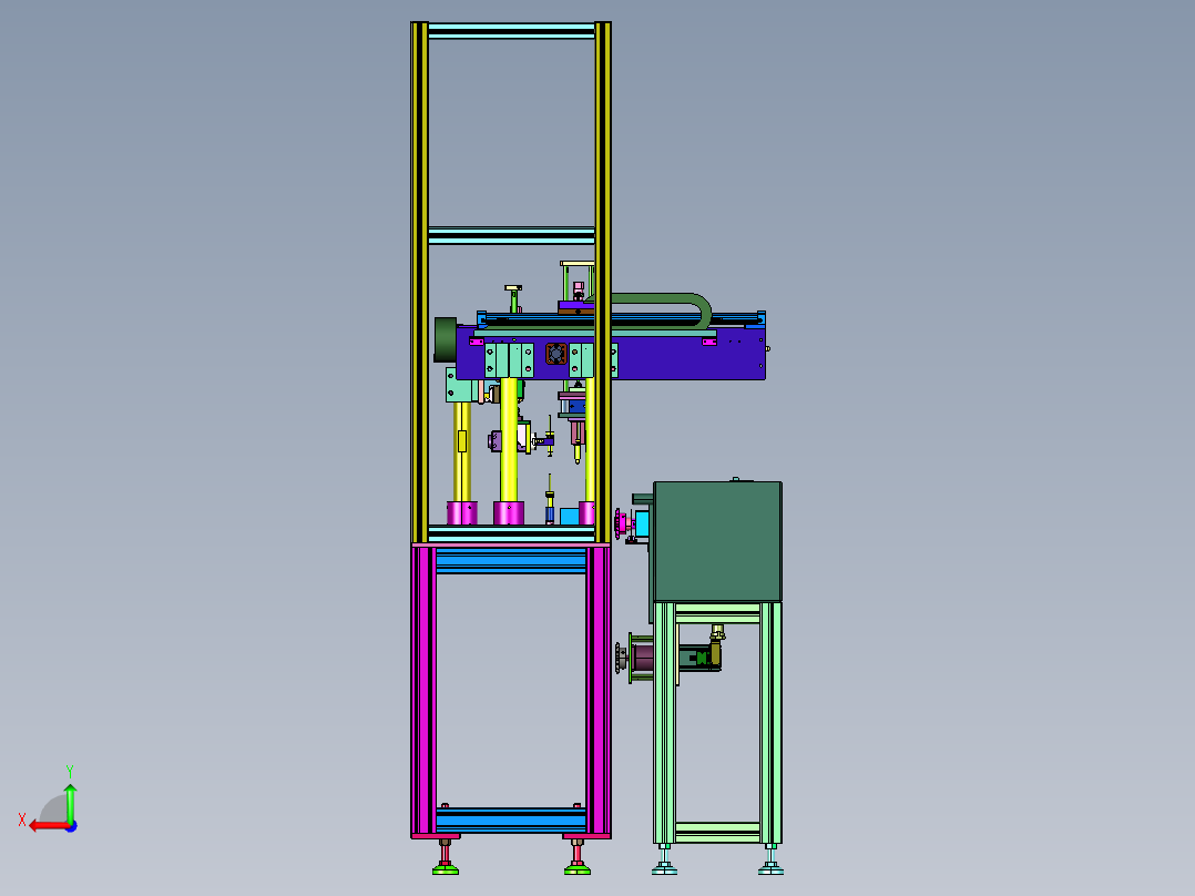 化油器输送和搬运抓手后视图