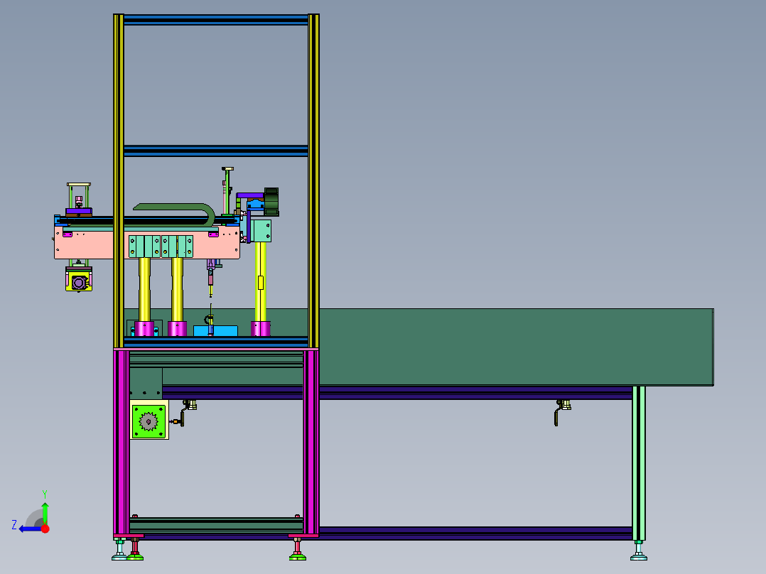 化油器输送和搬运抓手右视图