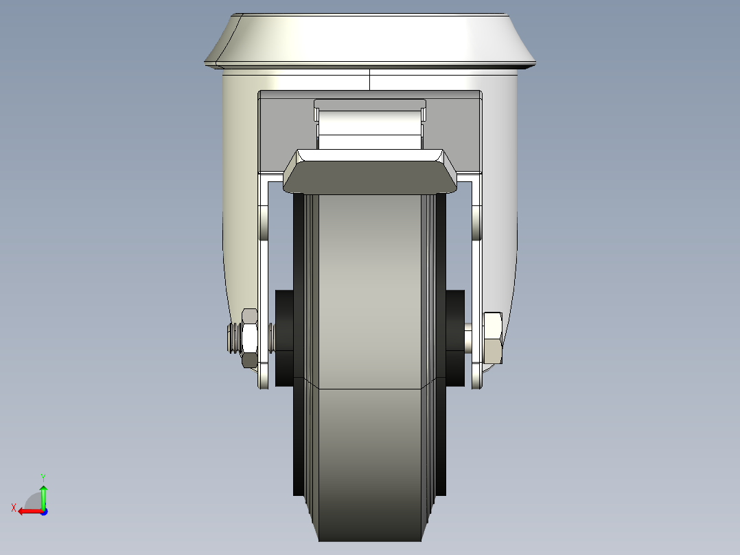型材-KJN 521686 80MM WHEEL后视图