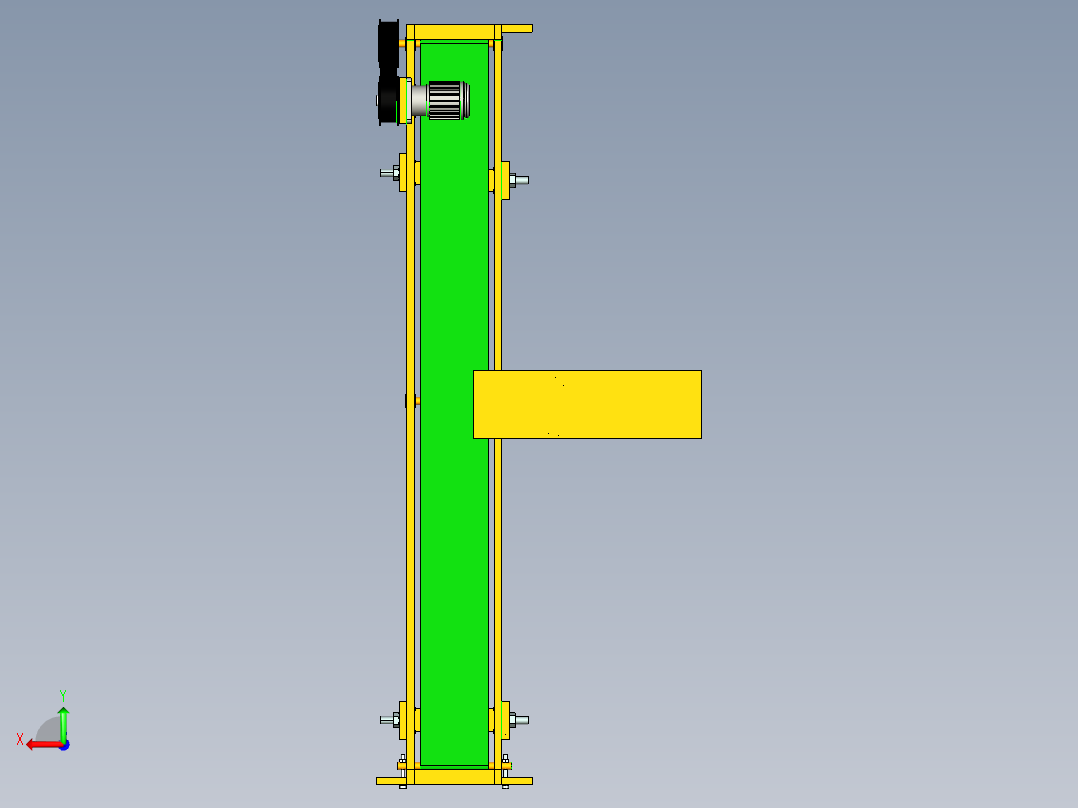 输送台装配SW+CAD（兼职私域）后视图