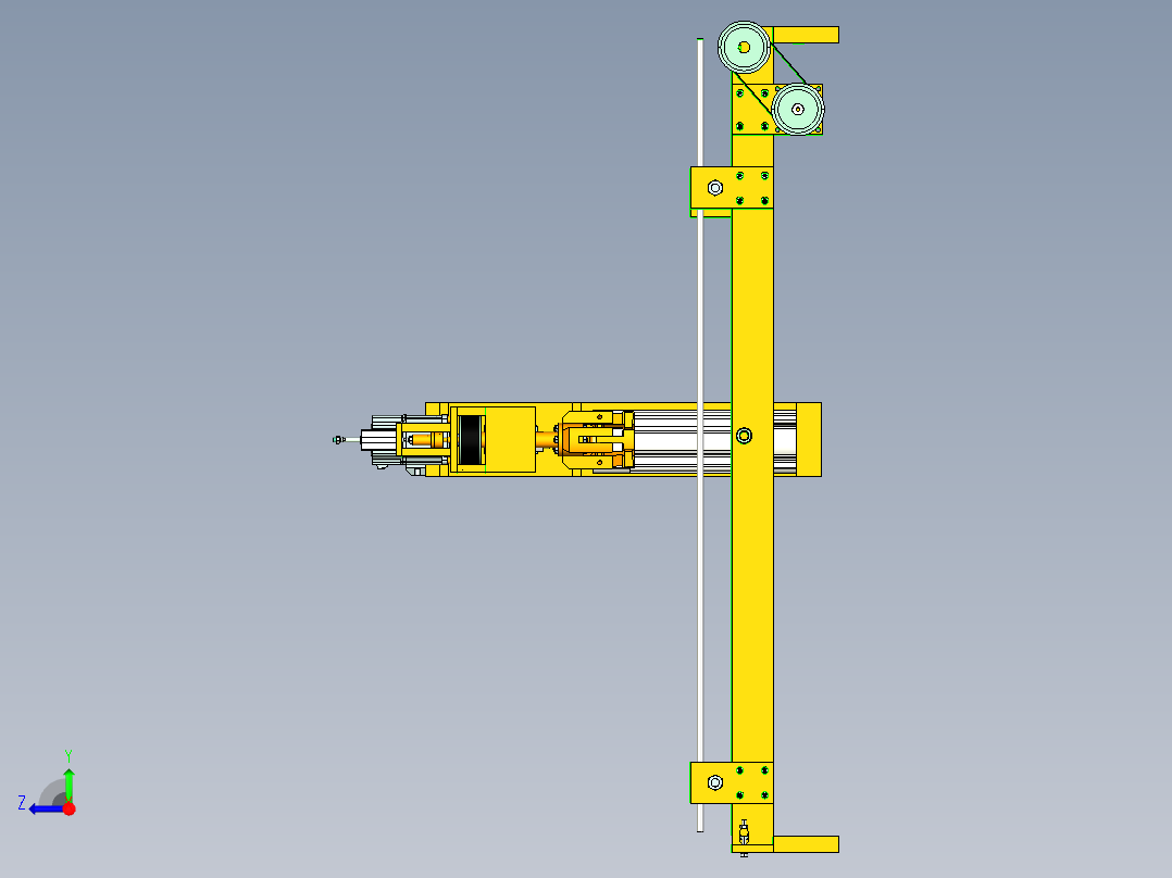 输送台装配SW+CAD（兼职私域）右视图