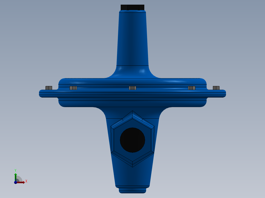 PRV减压阀前视图