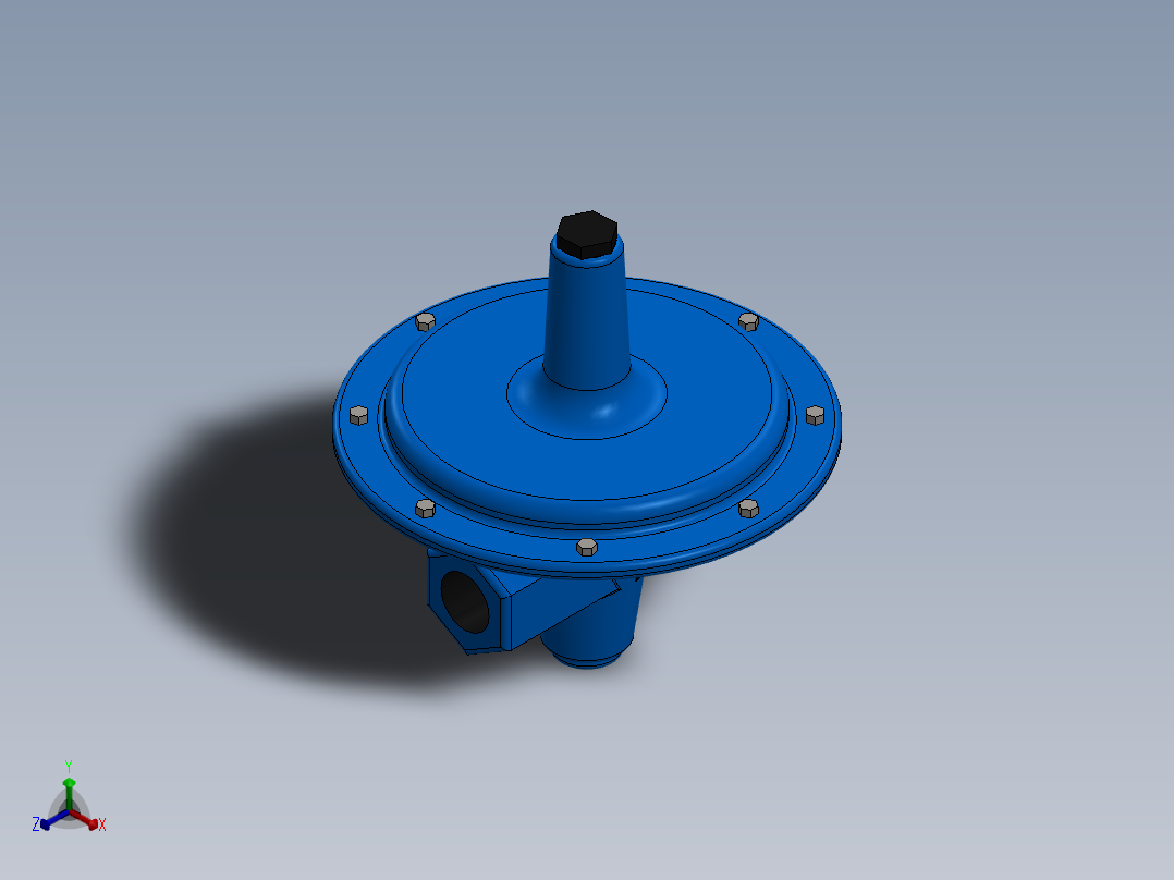 PRV减压阀正等轴测图