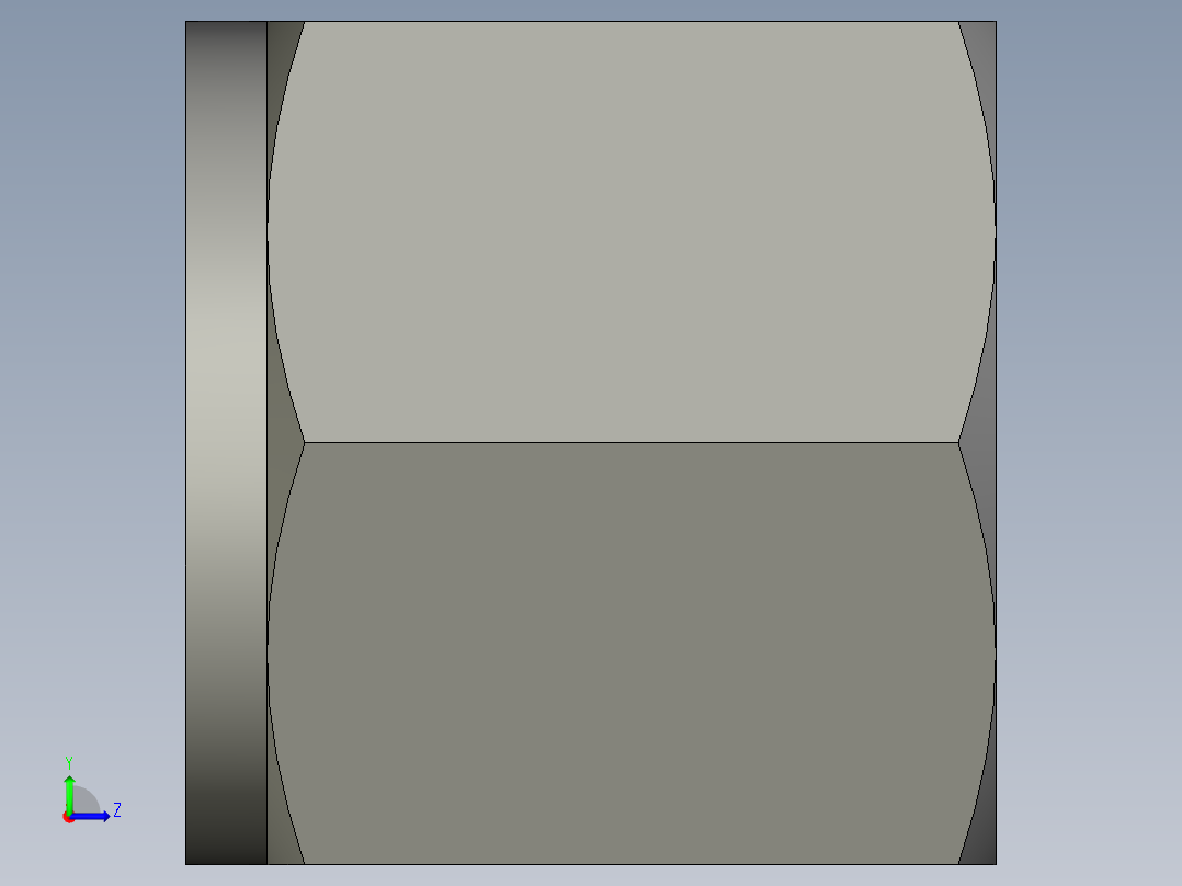 卡套式工业通用硬管接头8_bu-s左视图