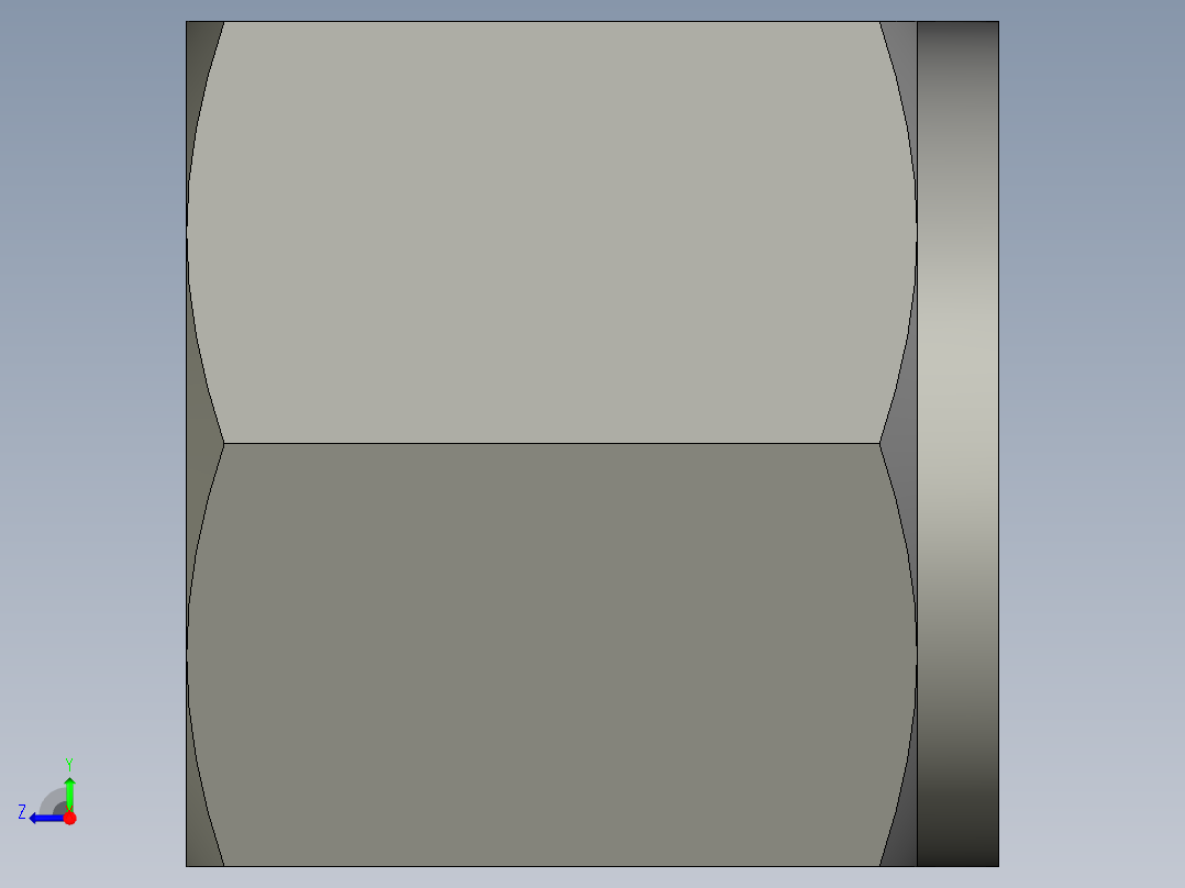 卡套式工业通用硬管接头8_bu-s右视图