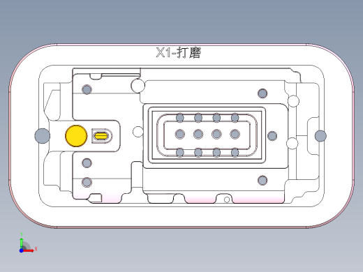 X1-CNC笔记本CNC工装夹具三维模型DAMO-0117前视缩略图