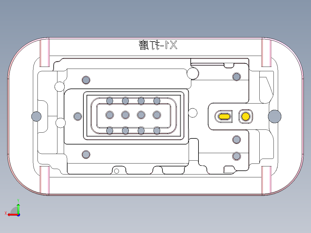 X1-CNC笔记本CNC工装夹具三维模型DAMO-0117后视图