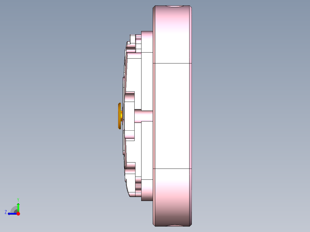 X1-CNC笔记本CNC工装夹具三维模型DAMO-0117右视图