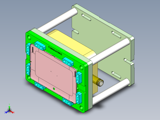 T100HA-A-CNC2笔记本CNC工装夹具三维模型正等轴测缩略图