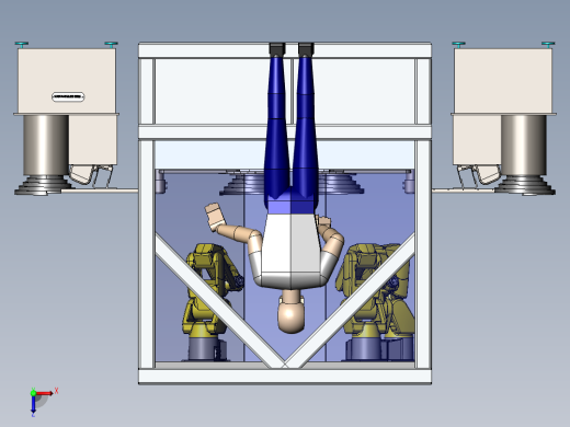 Robotic Cell环形组装线sw18俯视缩略图