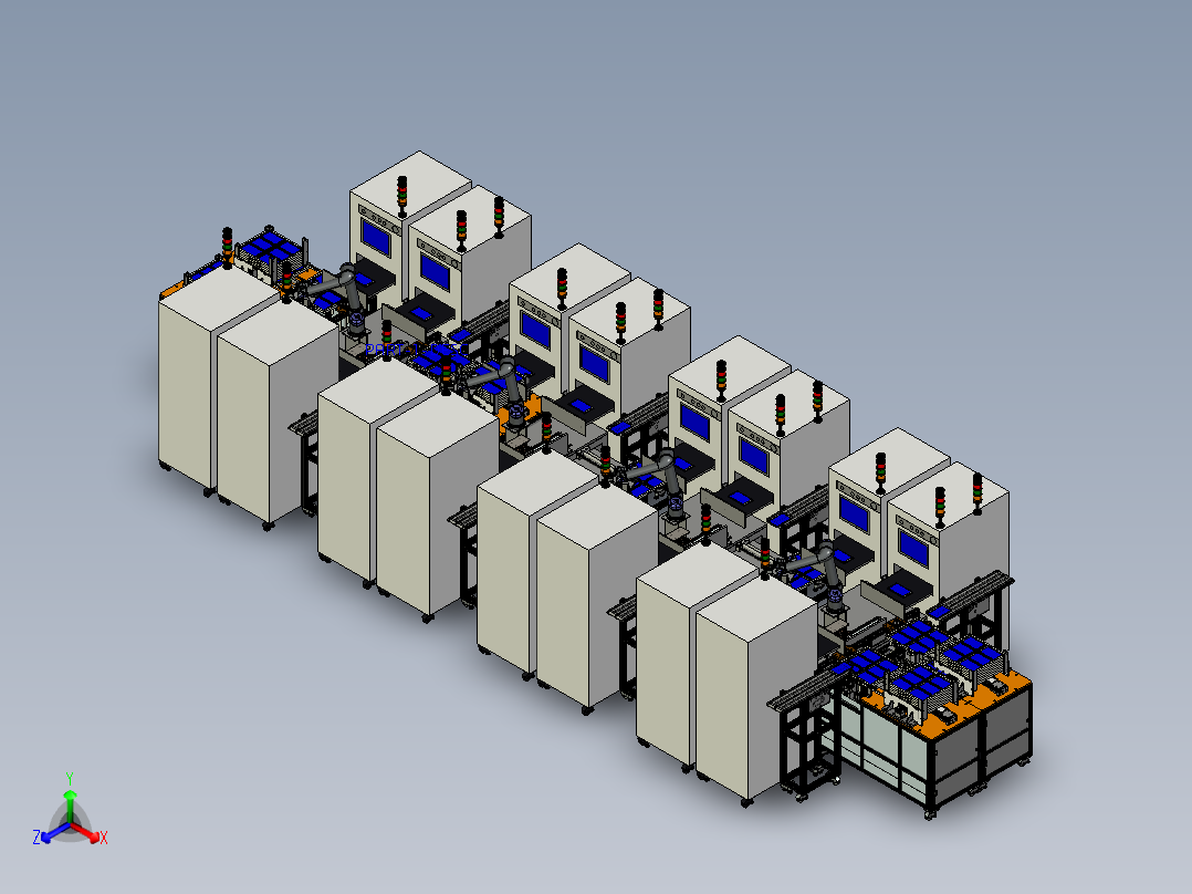 手机自动化生产线设计pro5.0.zip正等轴测图