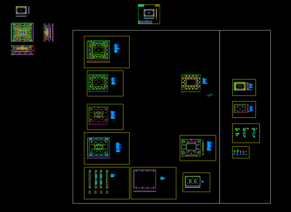 笔记本A面外壳半剪LOGO模具设计图
