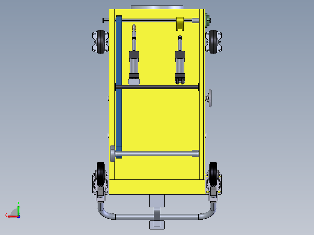 光学测试升降机 STEP后视图