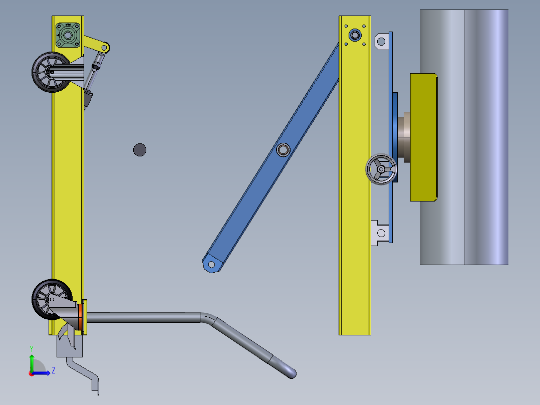 光学测试升降机 STEP左视图