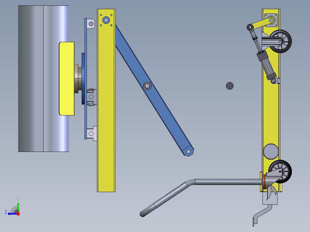 光学测试升降机 STEP右视图