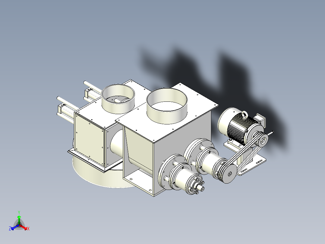 螺旋机正等轴测图