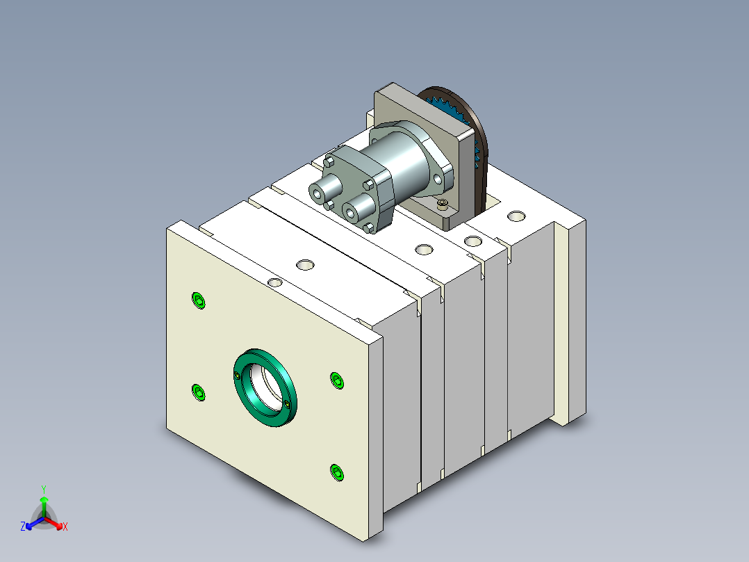 紧固螺母（全自动脱螺纹）主视图