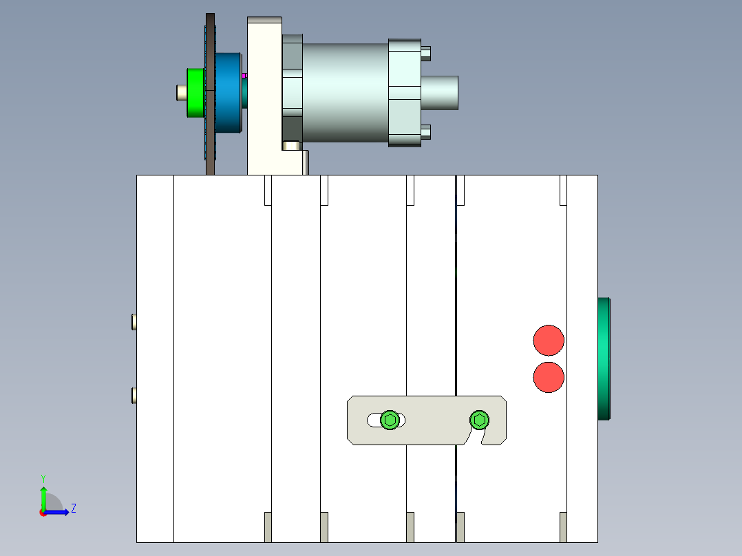 紧固螺母（全自动脱螺纹）左视图