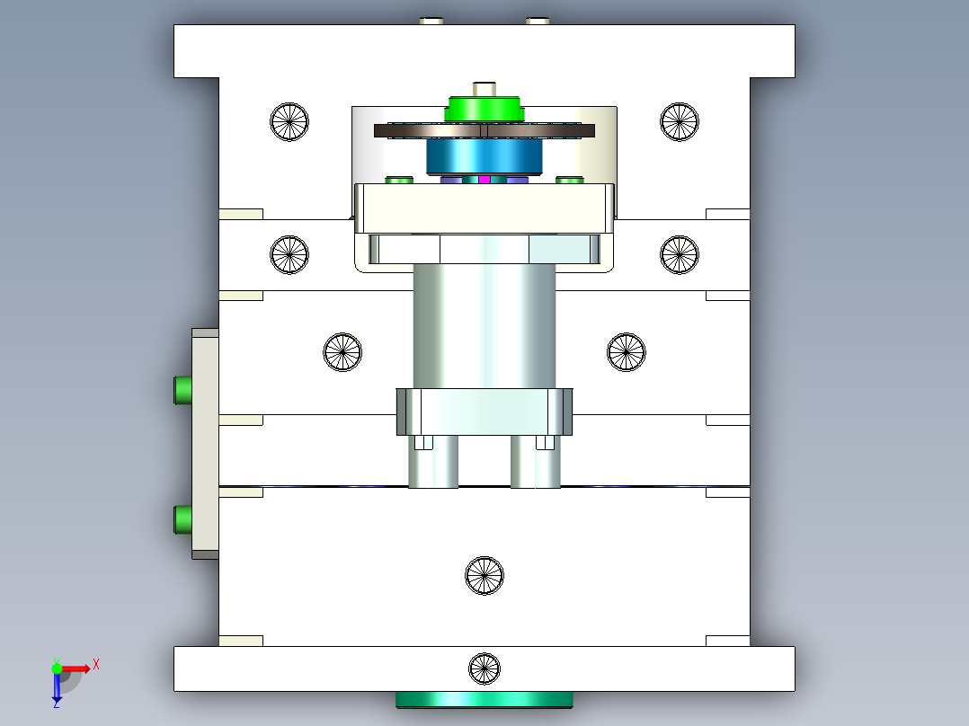 紧固螺母（全自动脱螺纹）俯视图