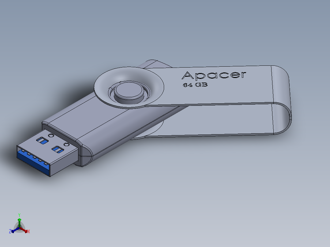硬盘(7)正等轴测图