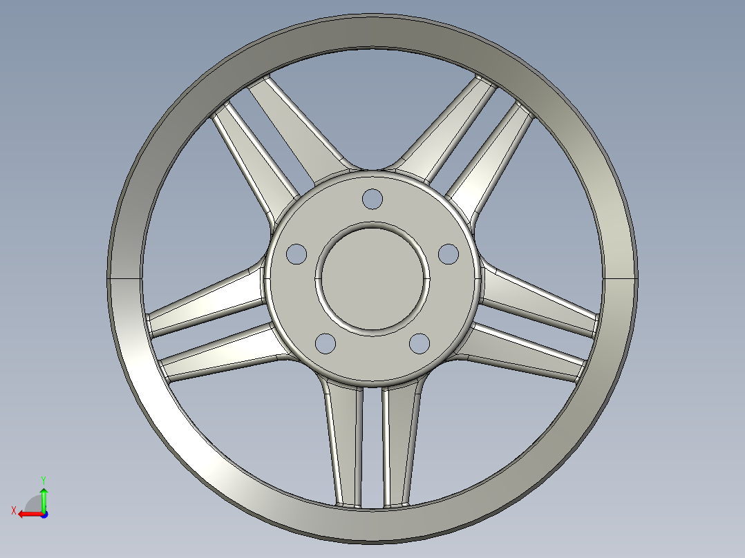 轮毂、轮胎后视图