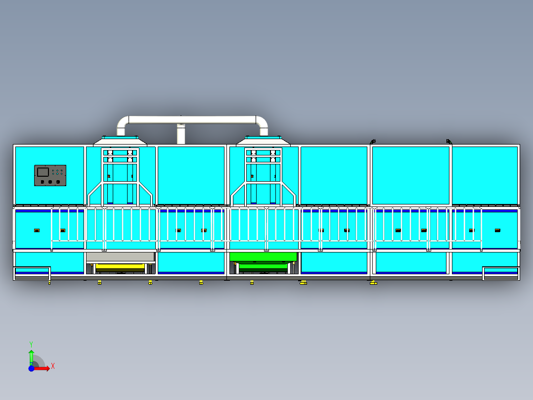 超声波清洁机前视图