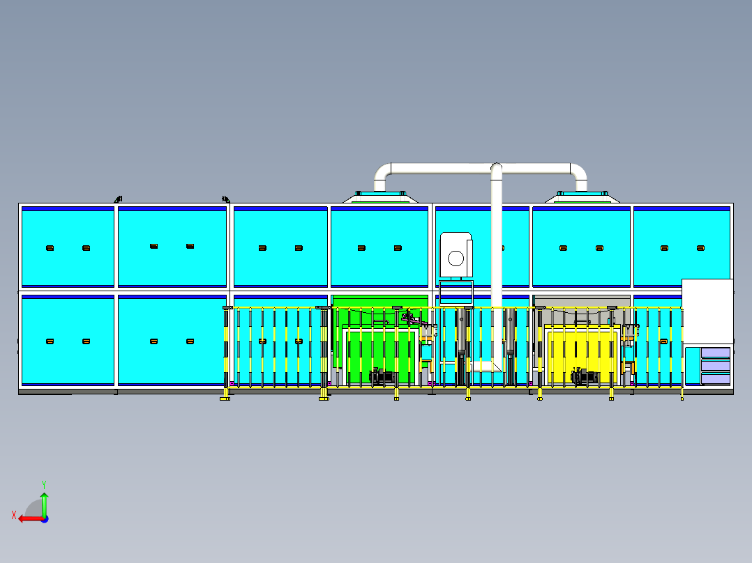 超声波清洁机后视图