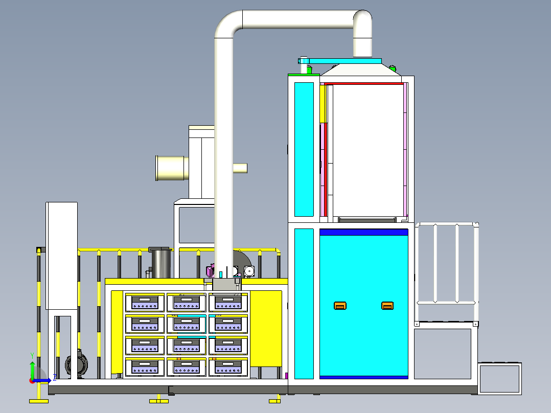 超声波清洁机左视图