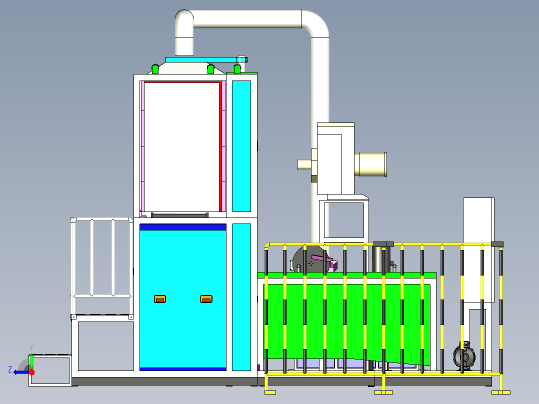 超声波清洁机右视图