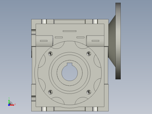 NMRV50蜗轮蜗杆减速机前视缩略图