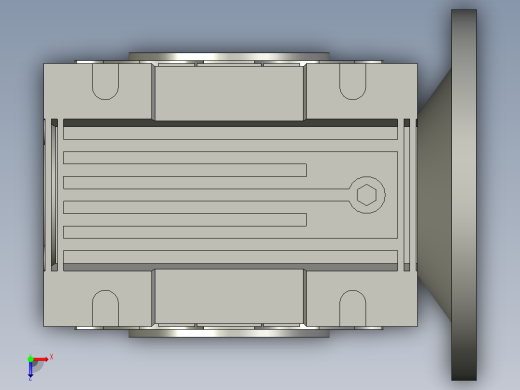 NMRV50蜗轮蜗杆减速机俯视缩略图