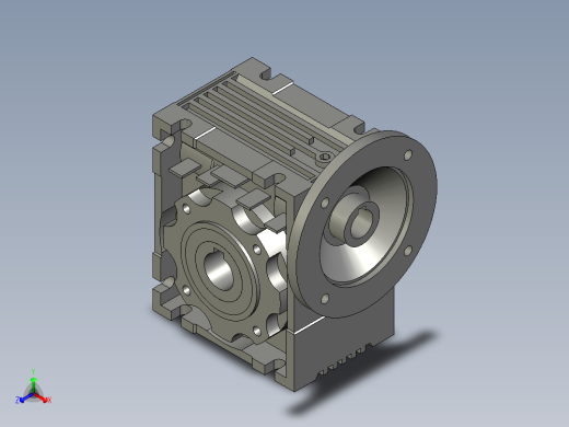 NMRV50蜗轮蜗杆减速机正等轴测缩略图