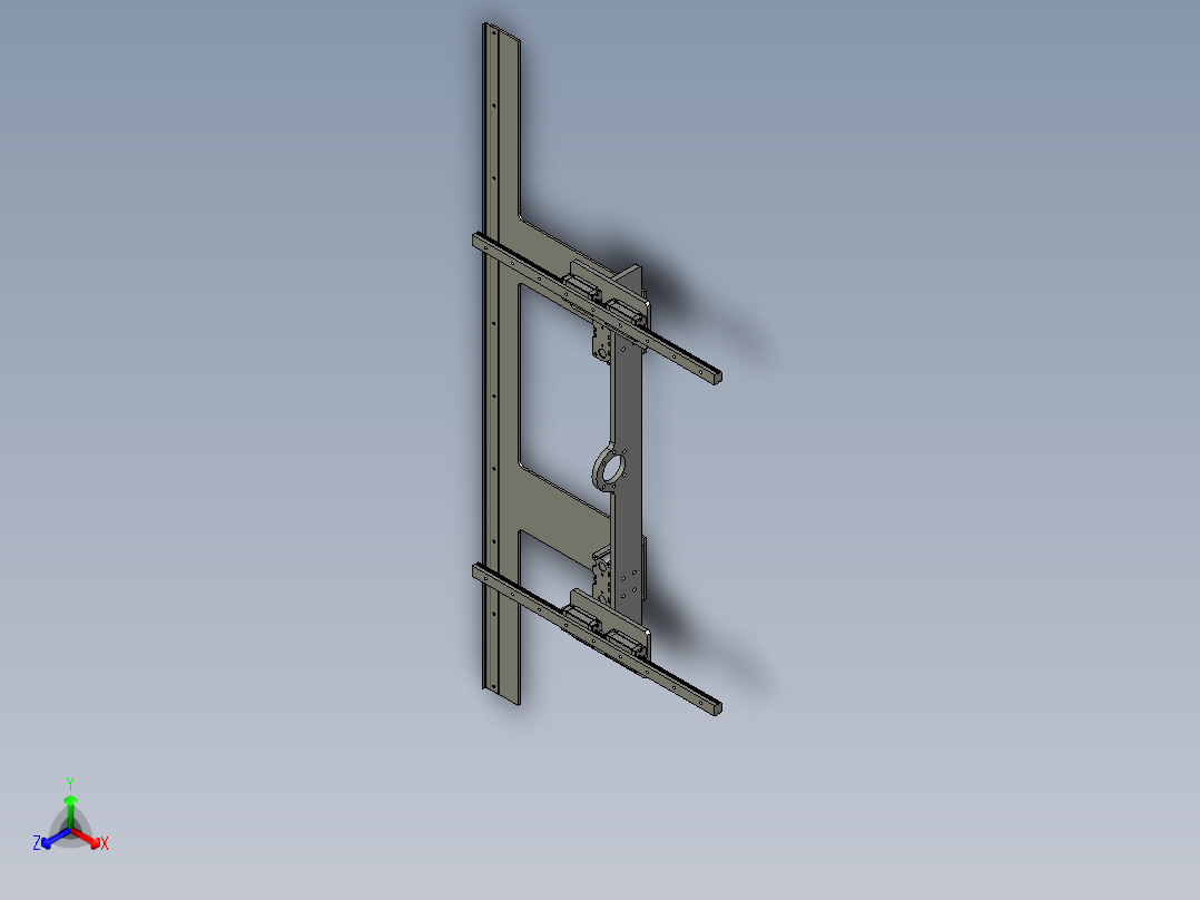 HX2115-02-11-00前后对中装置主视图