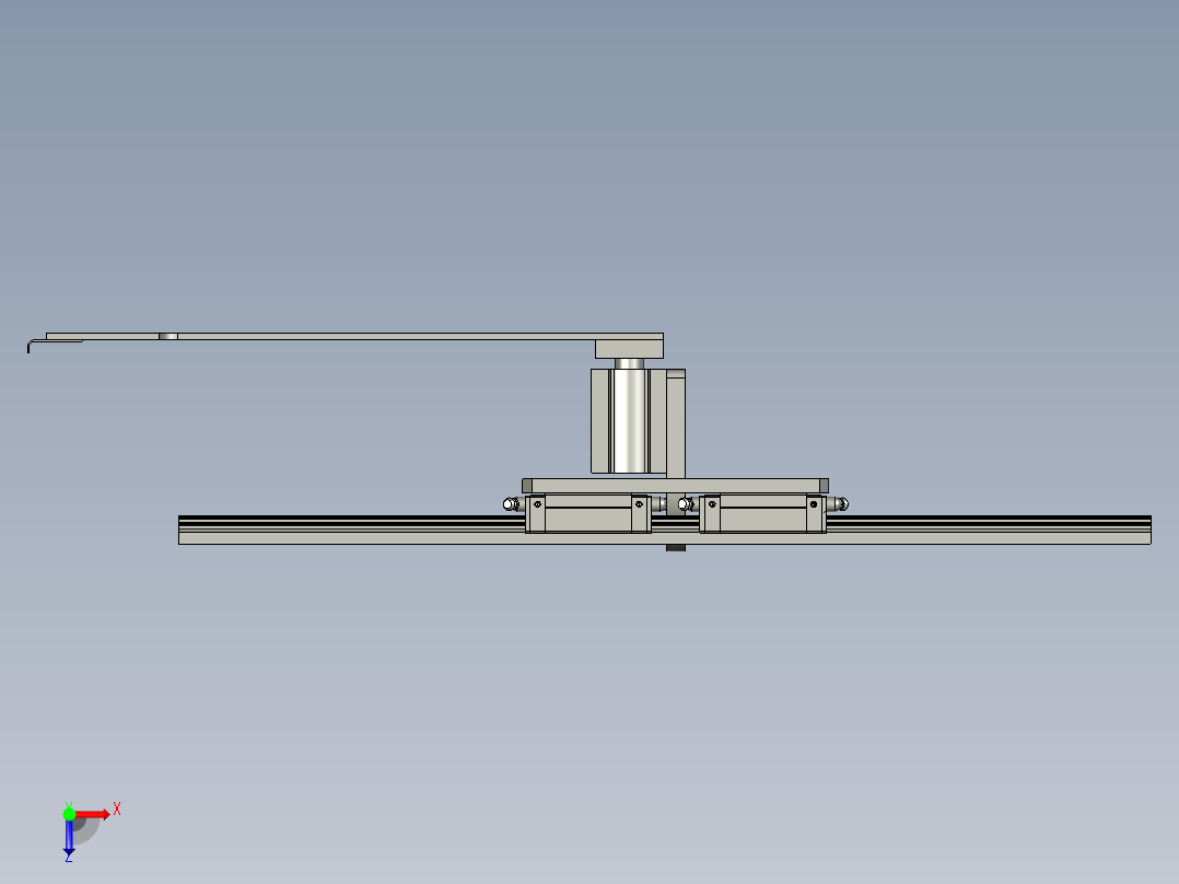HX2115-02-11-00前后对中装置俯视图