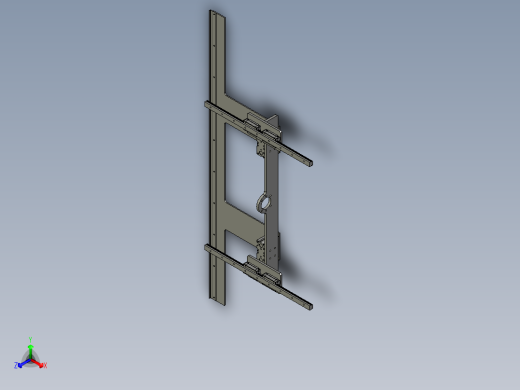HX2115-02-11-00前后对中装置正等轴测缩略图