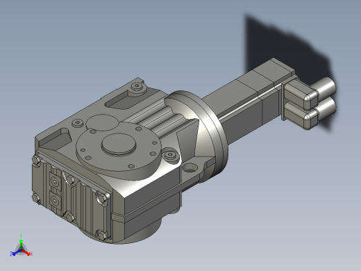 KA37CMP40M_BK_PK_RH1M_SB1伺服减速电机正等轴测缩略图