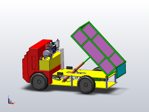 工程车辆运输车总体结构及液压系统设计（SW+CAD+说明书）