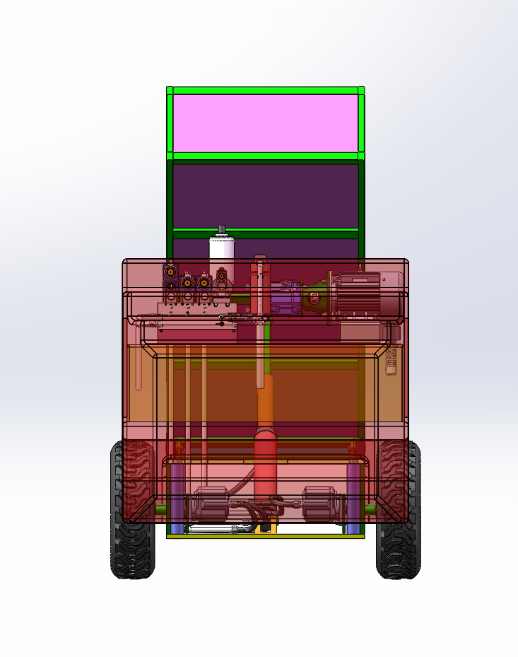 工程车辆运输车总体结构及液压系统设计（SW+CAD+说明书）