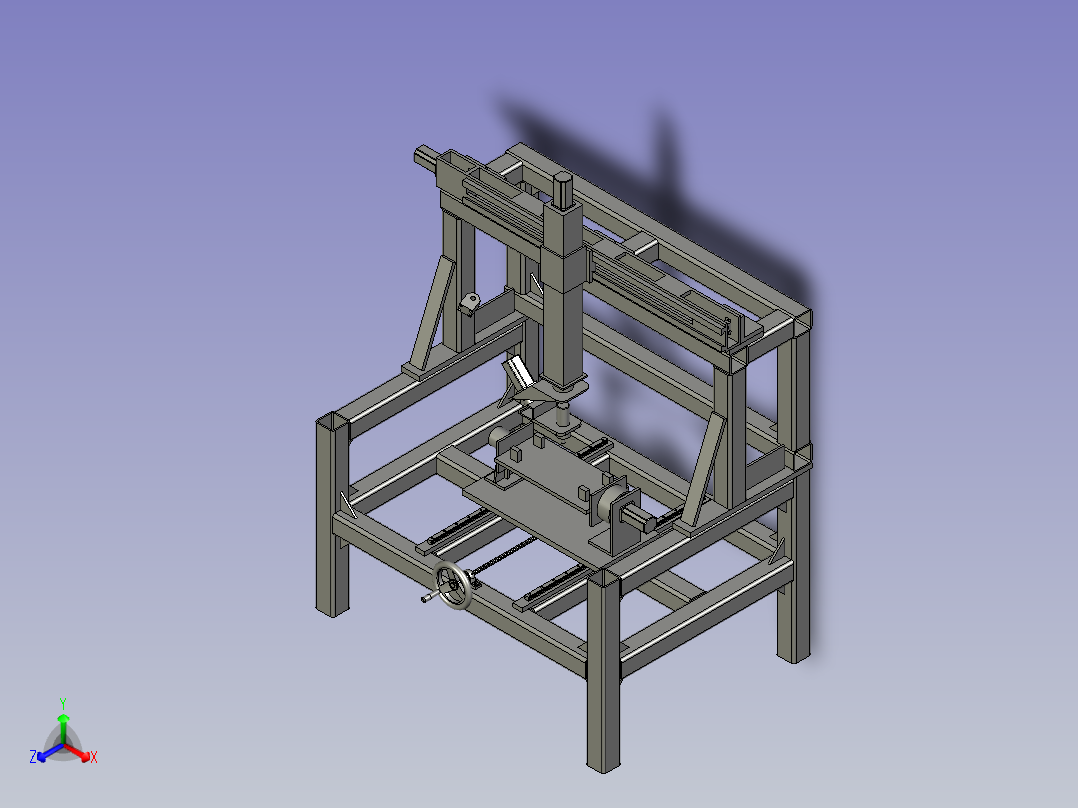 快速定位的半自动打磨机主视图