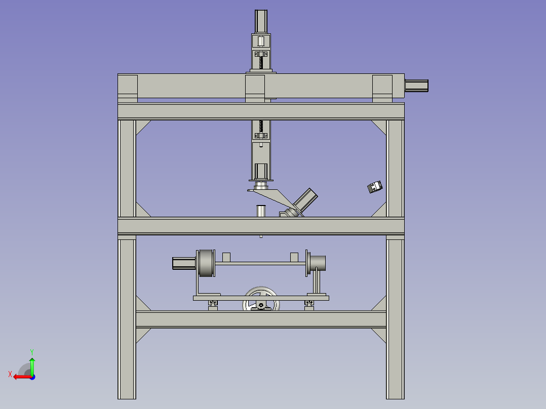 快速定位的半自动打磨机后视图