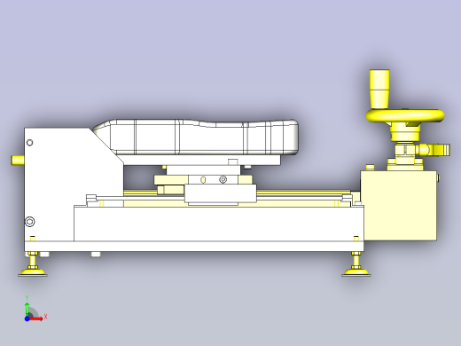 破坏试验夹具3D模型前视缩略图
