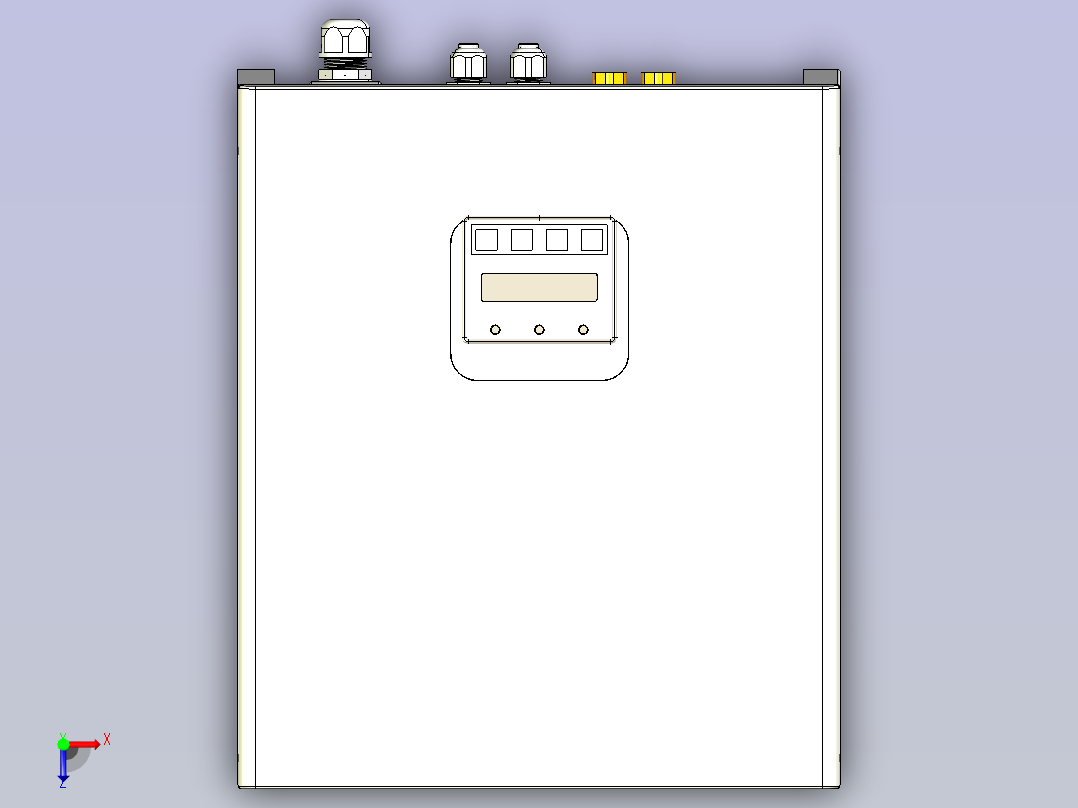 光伏逆变器5KW俯视图