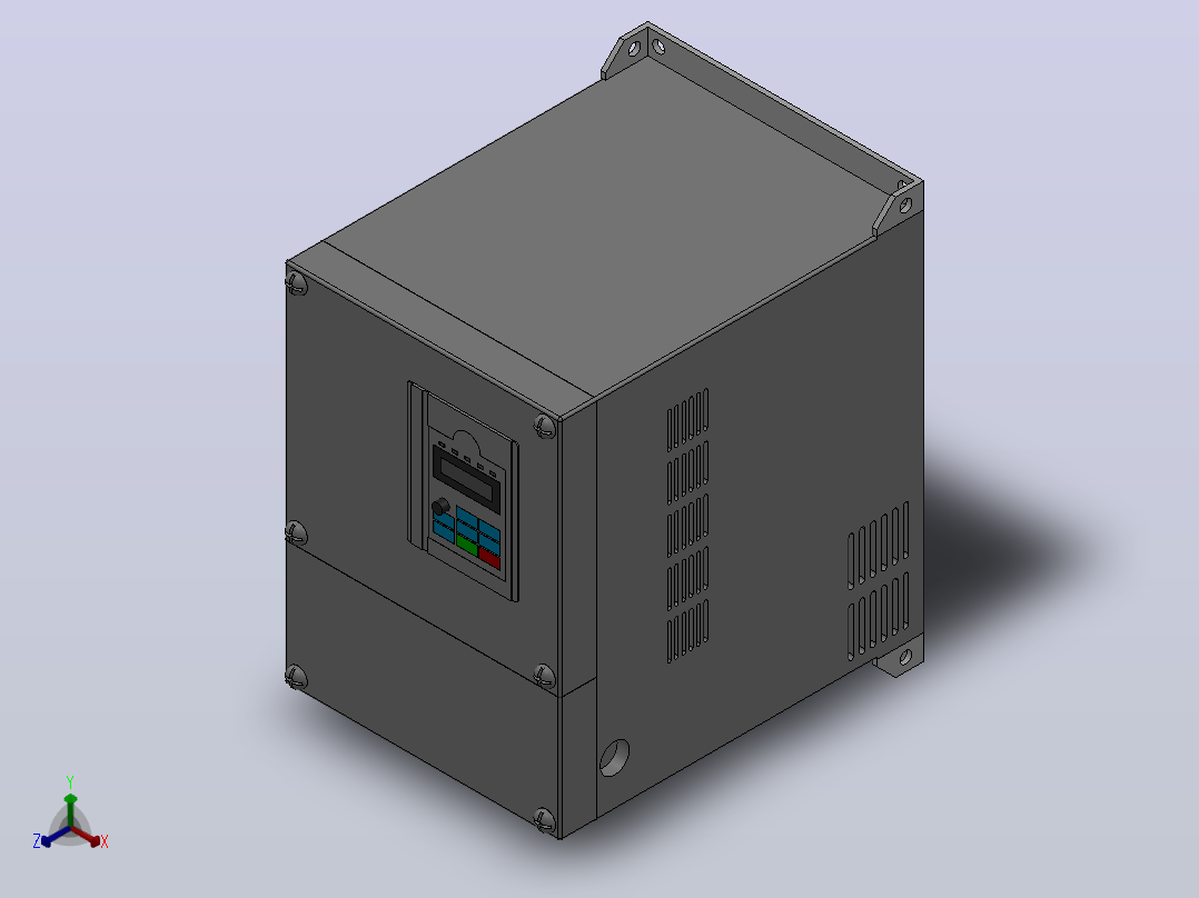BD360通用高性能开环矢量变频器[BD360-0R5G-2]正等轴测图