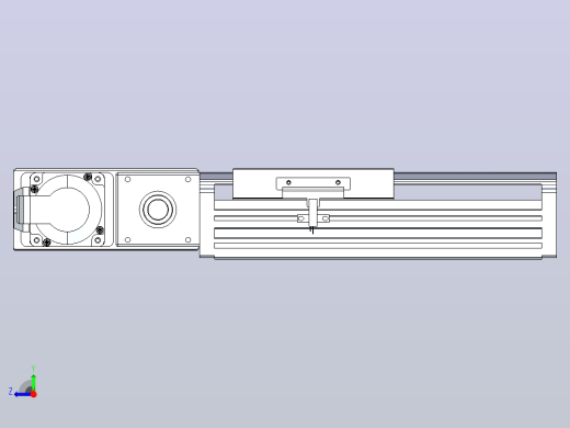 皮带直线轴半封闭可选导轨TPA-HNB-120D-110-L50-ML-Y-P40-N3右视缩略图